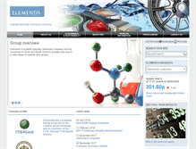Tablet Screenshot of elementisspecialties.com